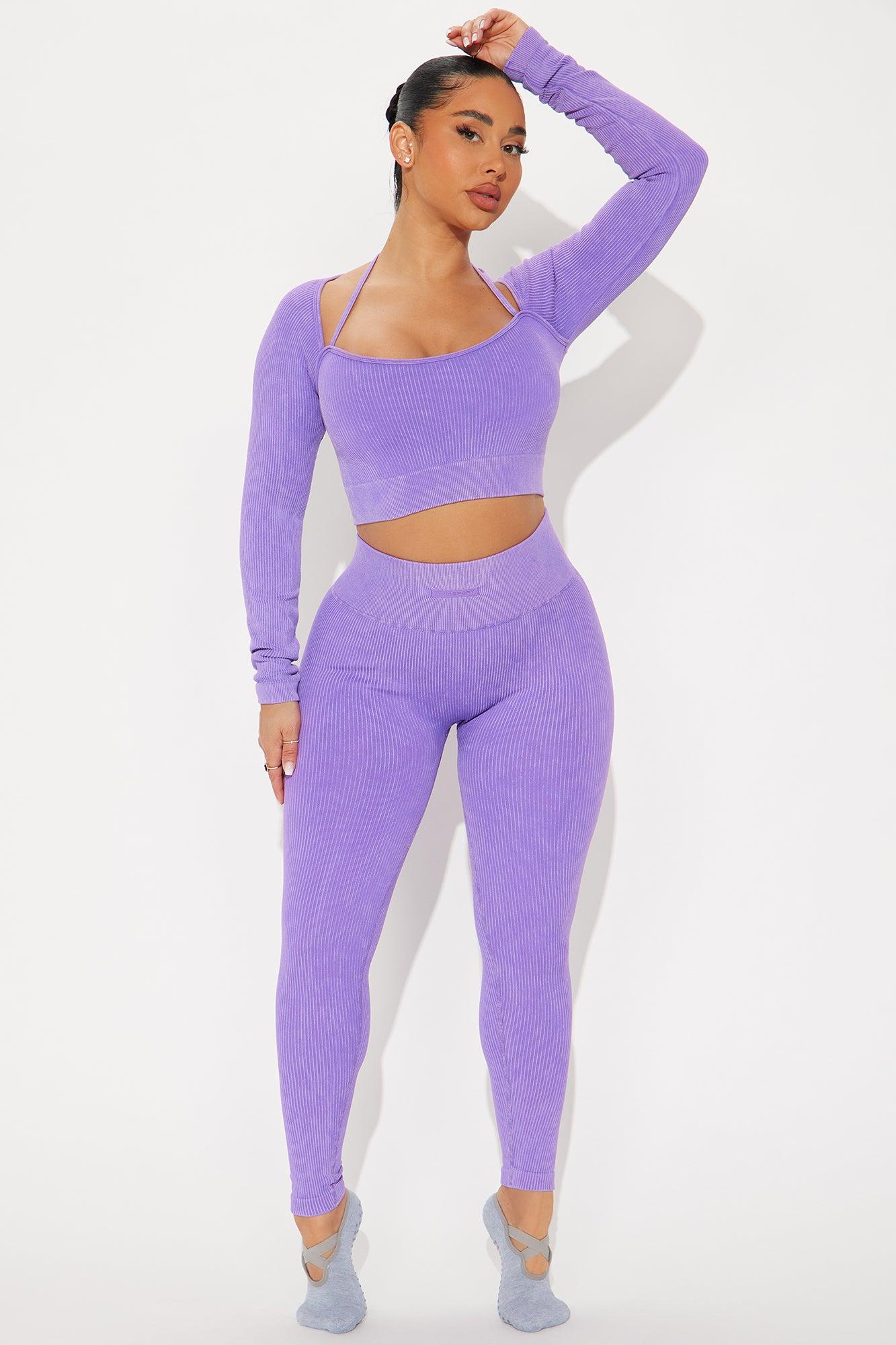 Imprint Effortless Seamless Washed Active Top - Lavender Product Image