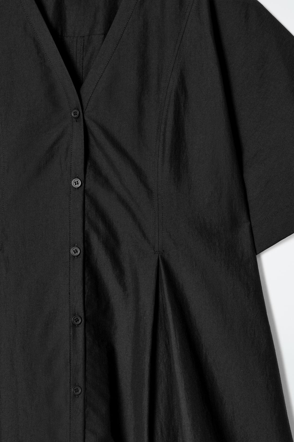 PLEATED A-LINE MINI DRESS Product Image