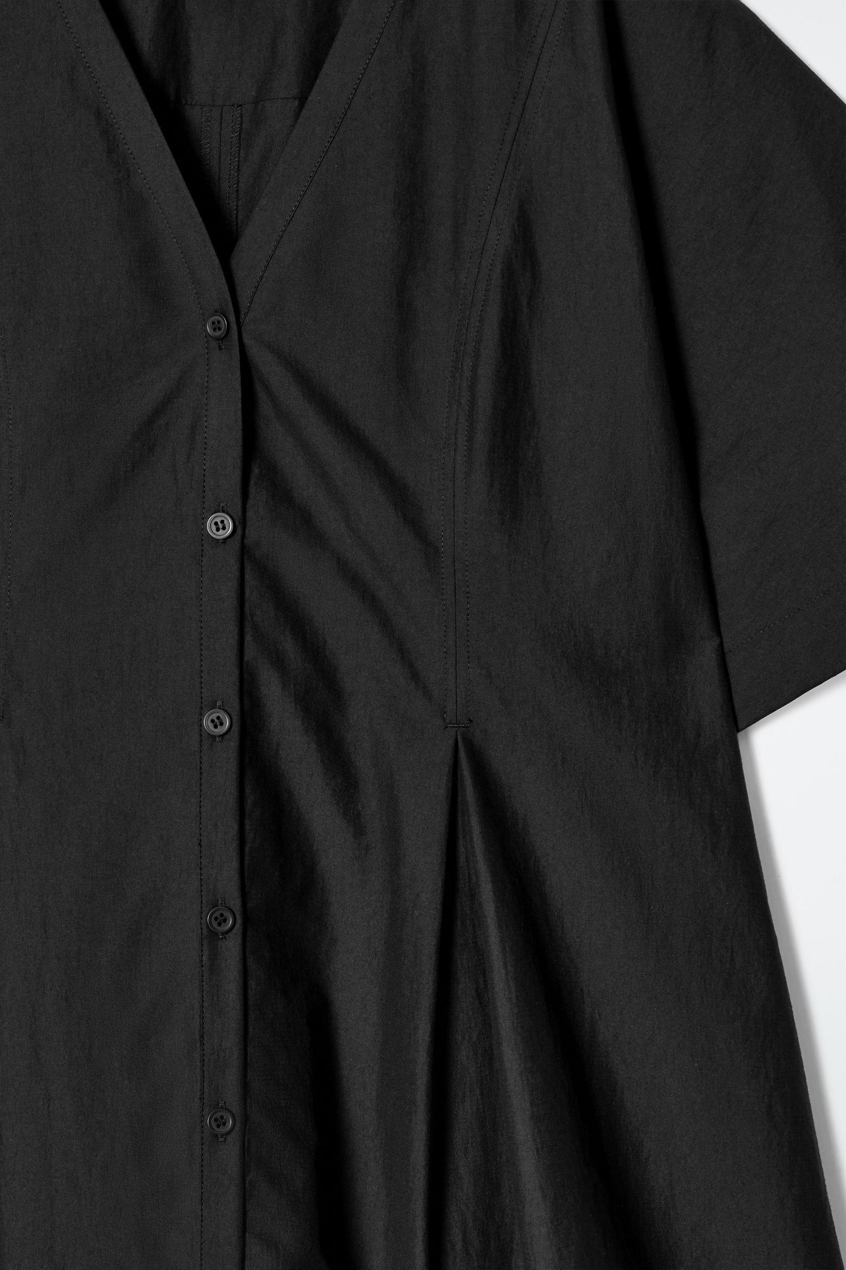 PLEATED A-LINE MINI DRESS Product Image