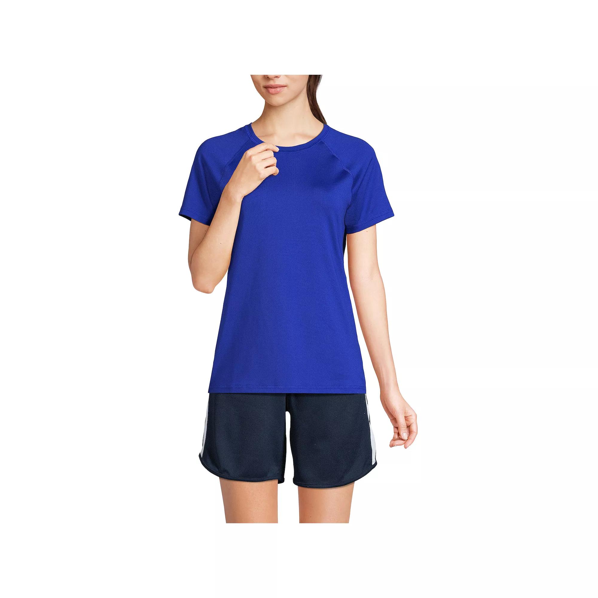 Women's Lands' End School Uniform Short Sleeve Active Tee,  Product Image