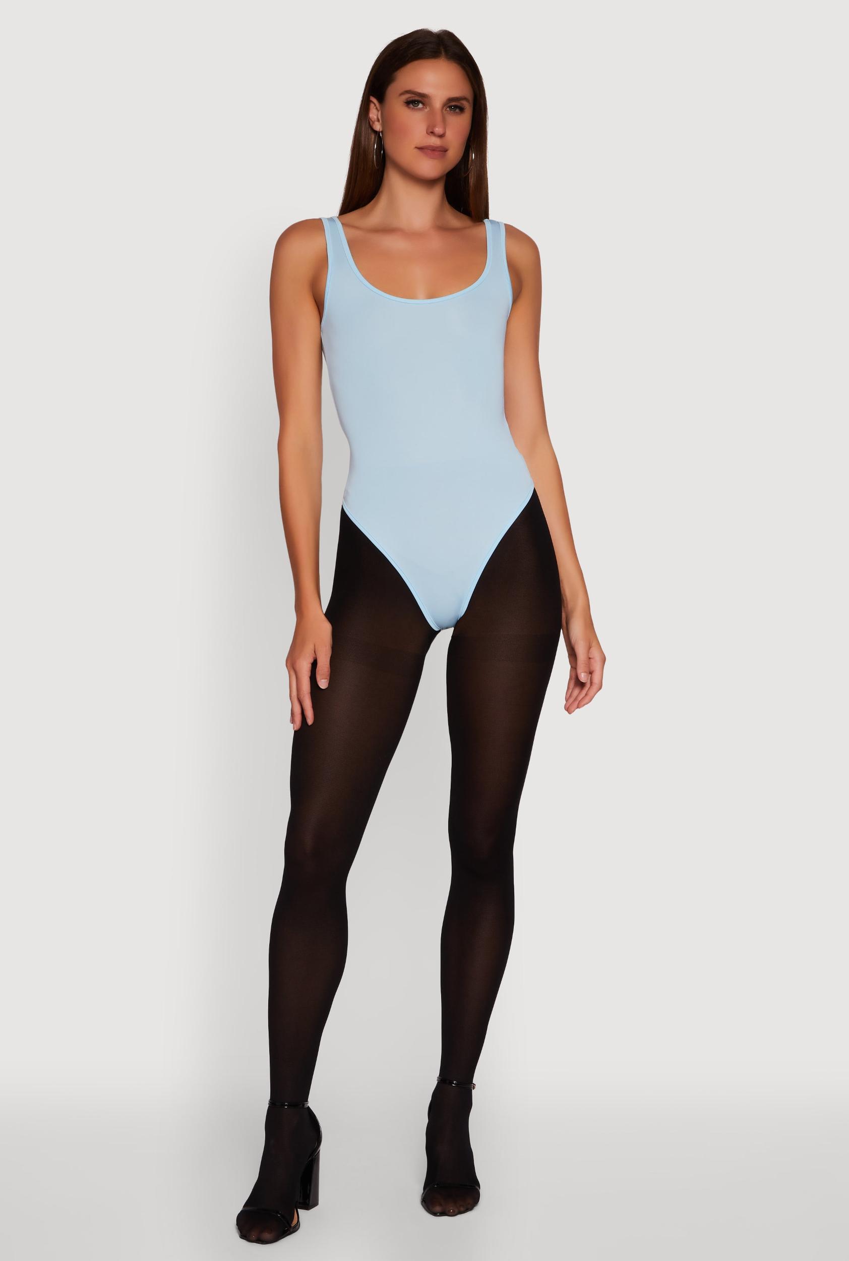 Womens Daisy Sleeveless Scoop Neck Bodysuit Product Image