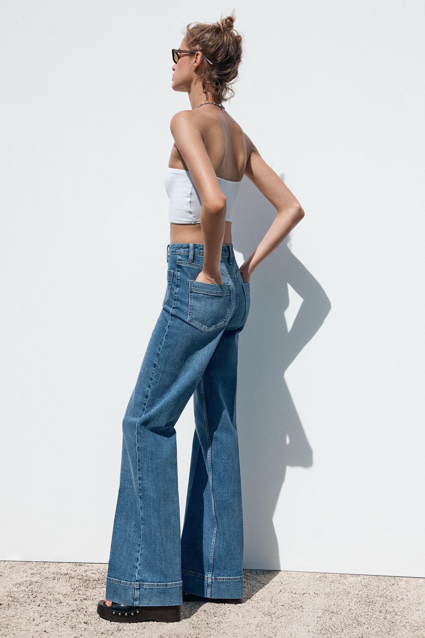 Z1975 HIGH-WAIST PATCH POCKET JEANS Product Image