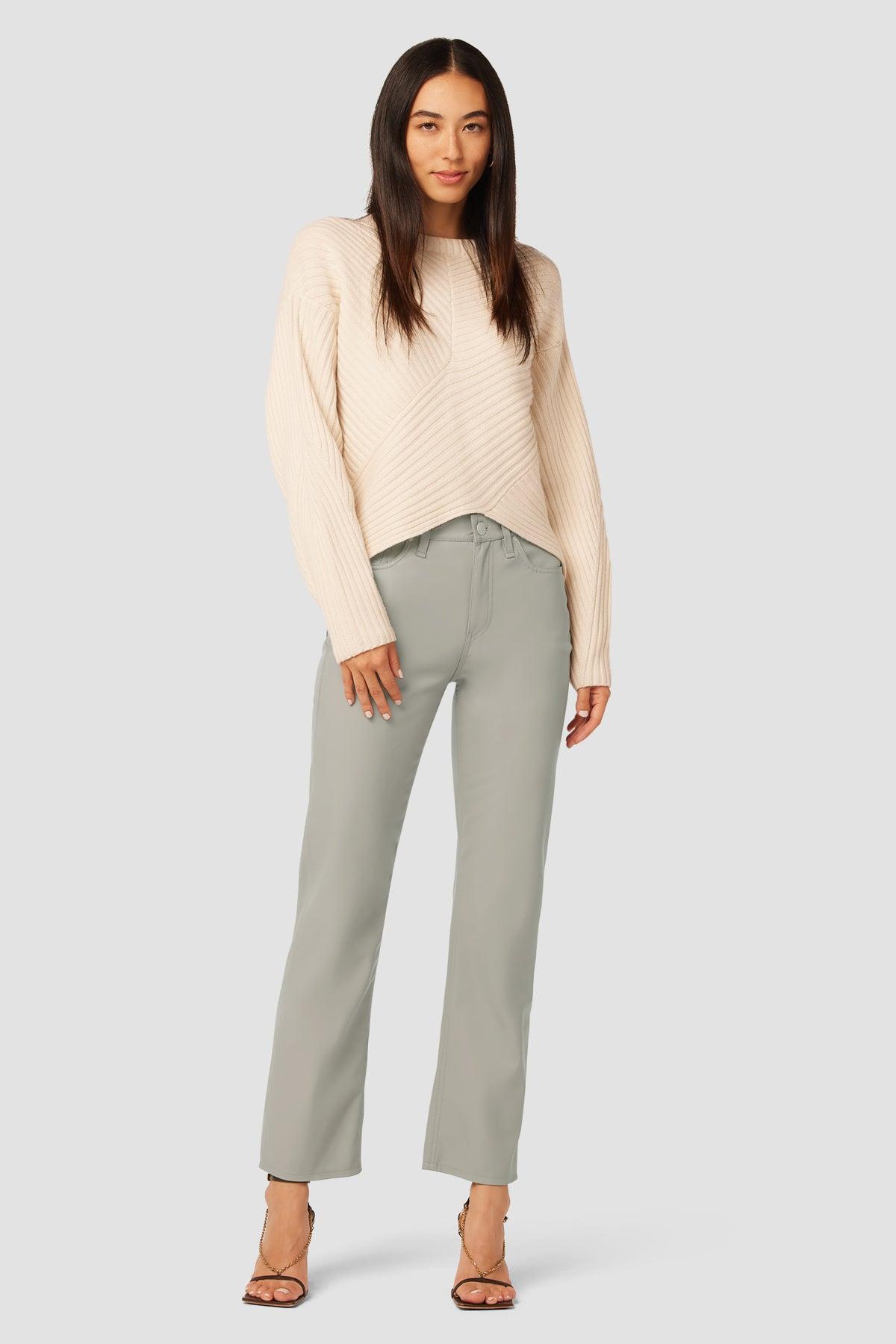 Remi High-Rise Vegan Leather Straight Pant Female Product Image