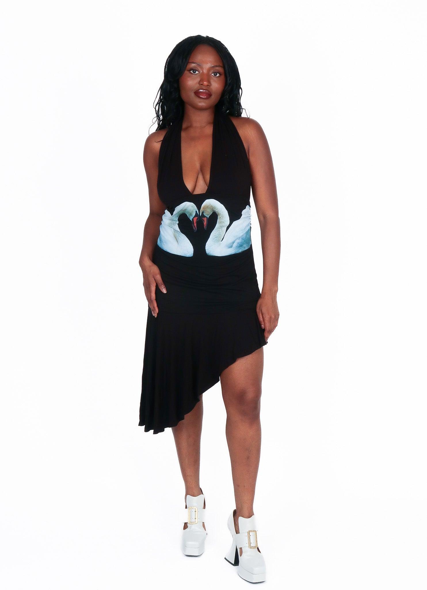 Swan Halter Dress Product Image