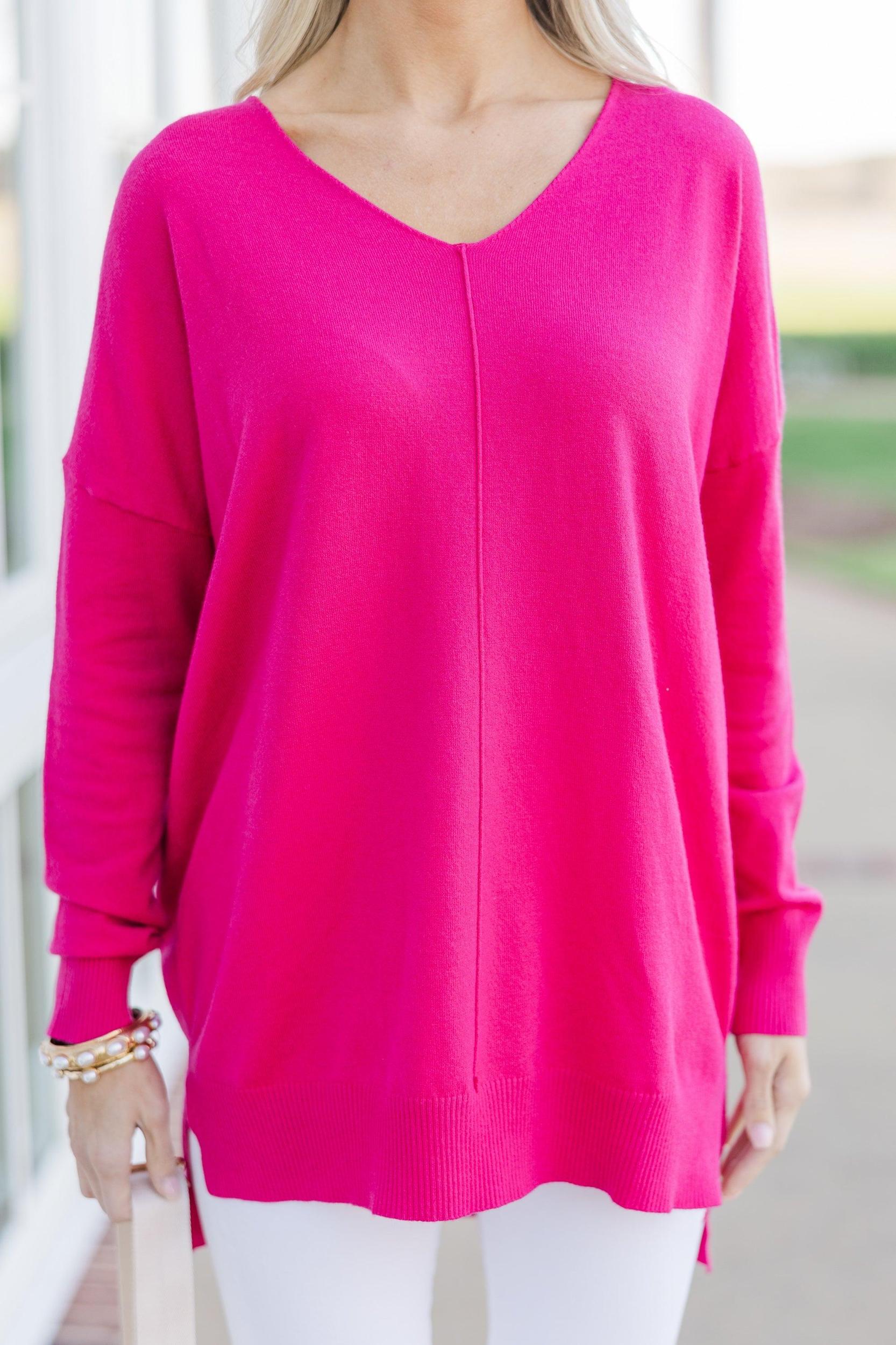 Get To Know You Fuchsia Pink Tunic Female Product Image