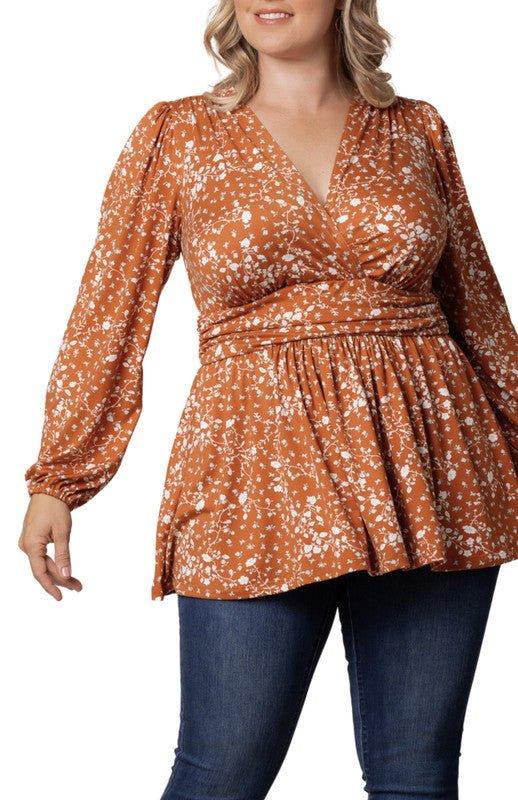 Leah Long Sleeve Tunic Top - Plus Product Image