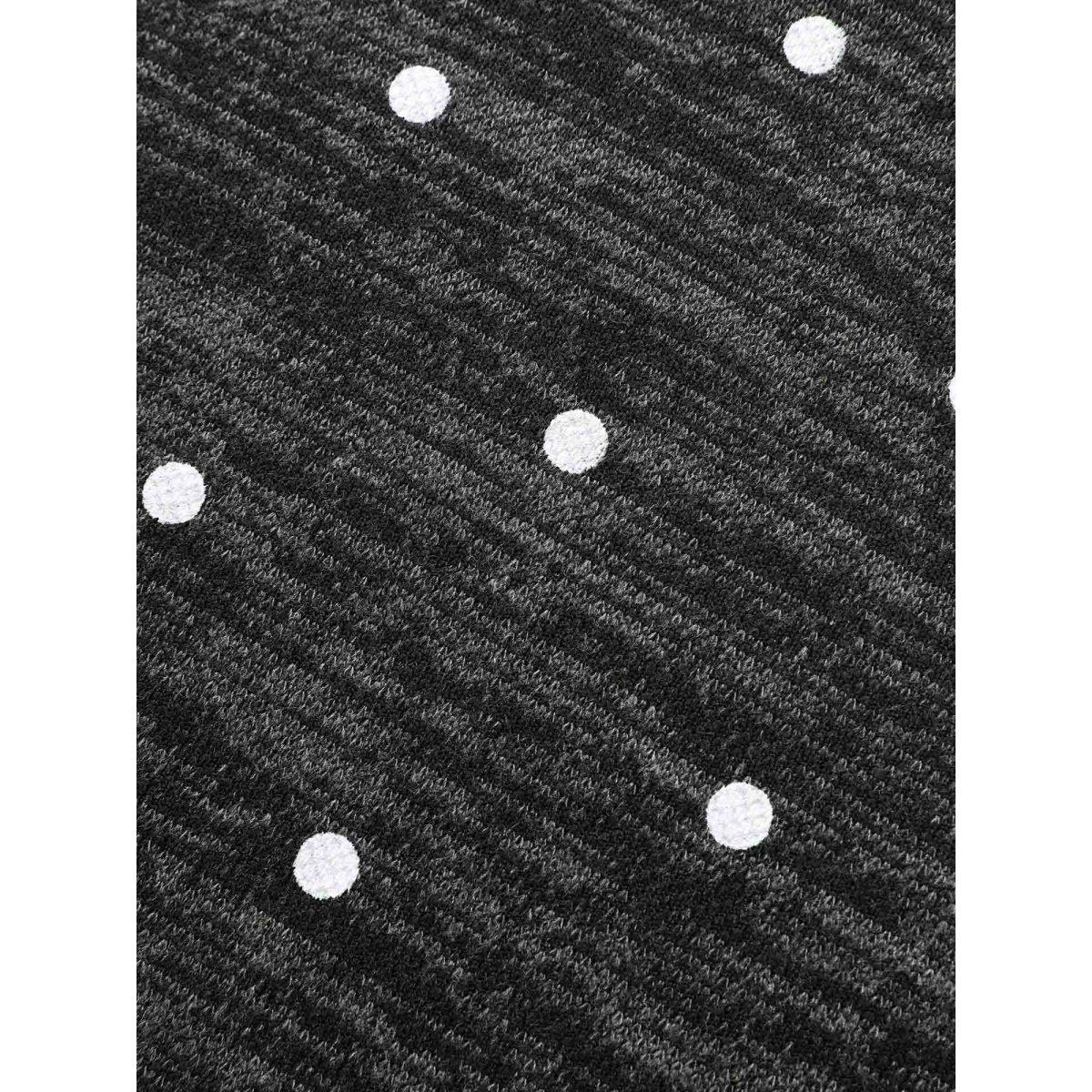 Plus Size Heather Polka Dot Pocket T-shirt DimGray Women Casual Non Round Neck Loose Everyday T-shirts BloomChic 22-24/3X Product Image