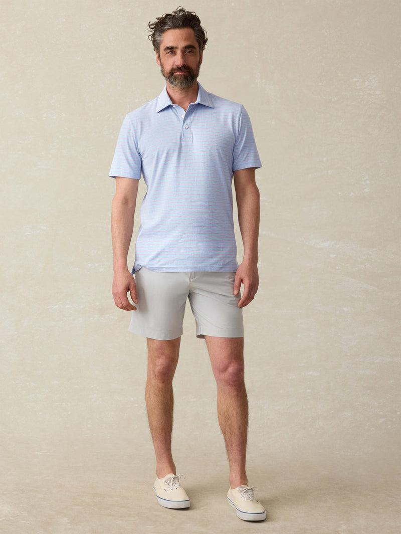 Short Sleeve Movement Polo Shirt - Vista View Stripe Product Image
