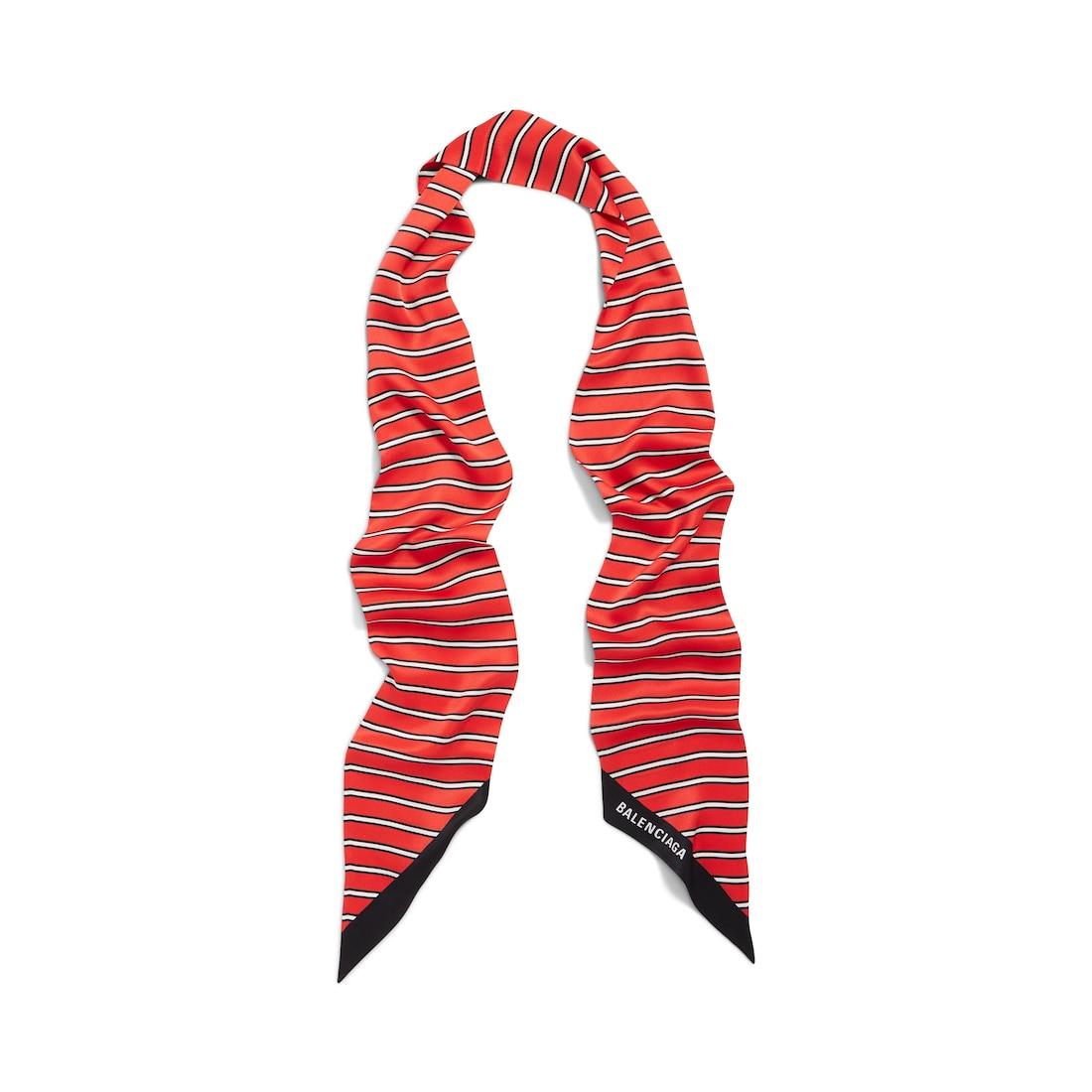 Women's Striped Scarf  in Red/white Product Image
