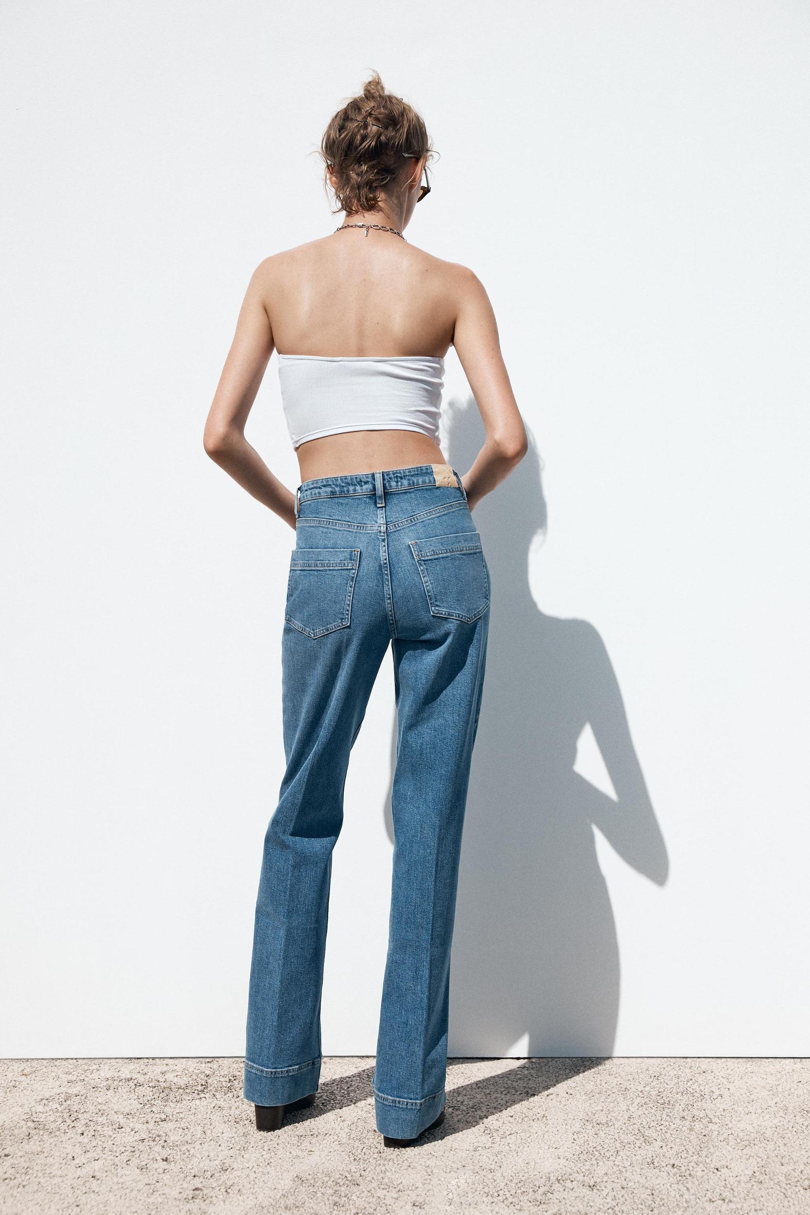 Z1975 HIGH-WAIST PATCH POCKET JEANS Product Image