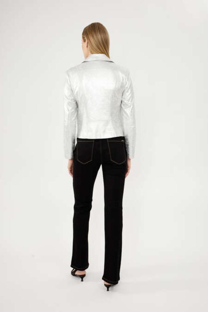 Edgy Leatherette Jacket Product Image