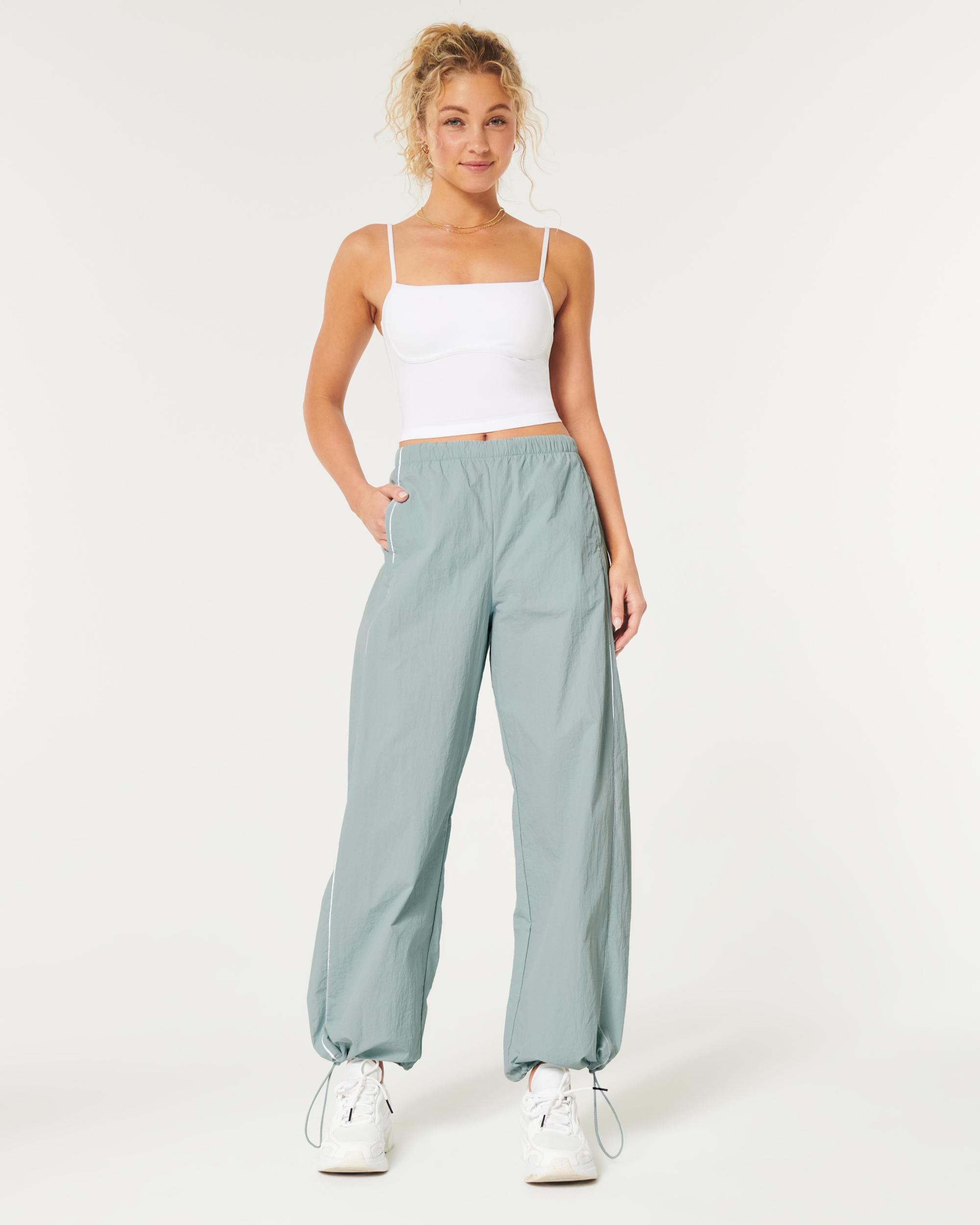 Gilly Hicks Active Tipped Crinkle Parachute Pants Product Image