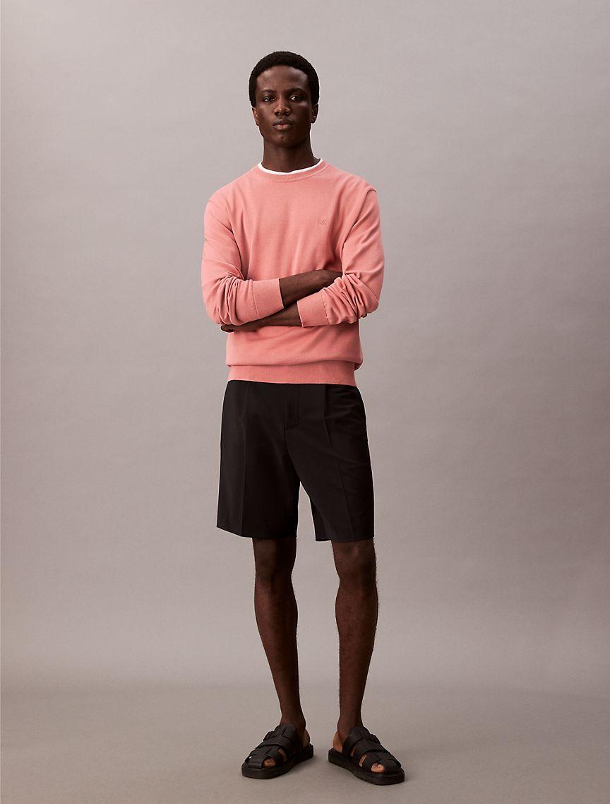 Calvin Klein Mens Supima Cotton Classic Sweater - Neutral Product Image