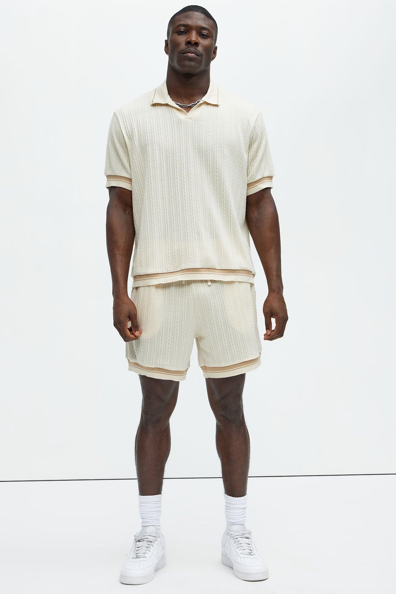 Fisher Knit Shorts - Off White Product Image