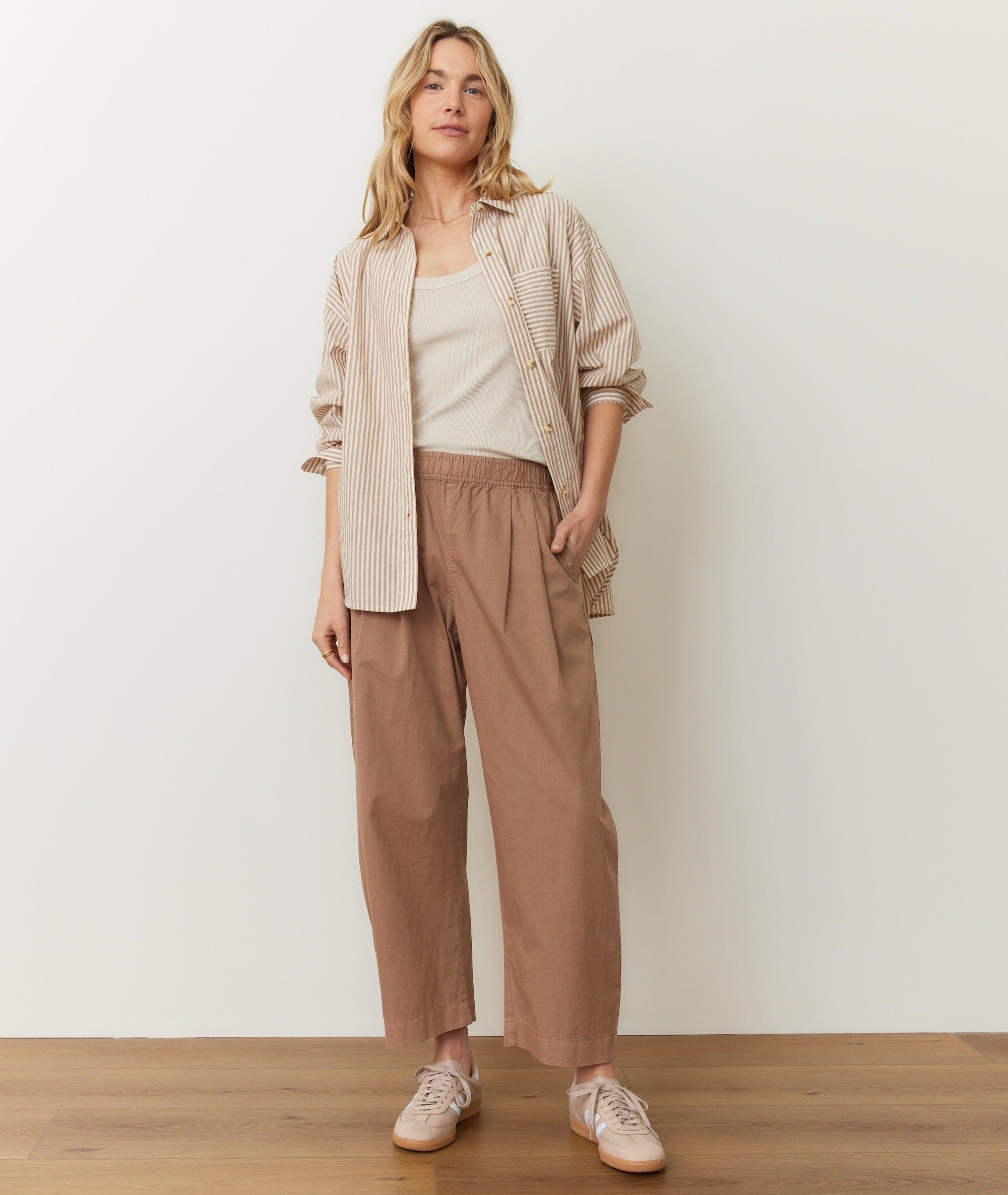 Kyra Poplin Barrel Pant Product Image