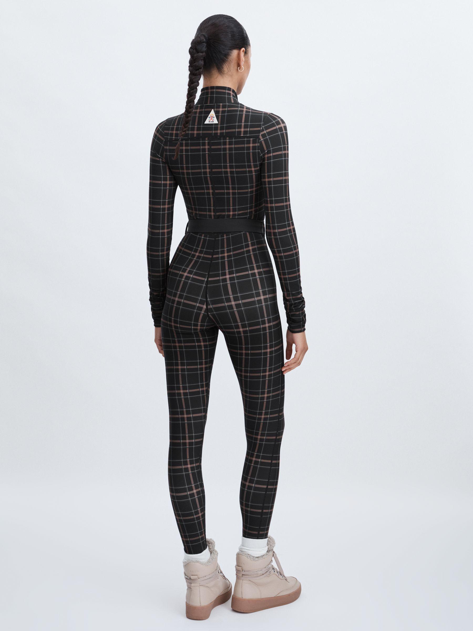 The Upside Belted Check Jumpsuit in Black Check Product Image