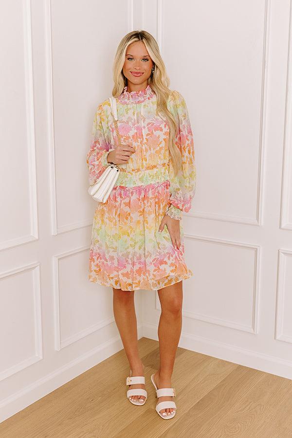 Whimsy And Wishes Floral Mini Dress Product Image