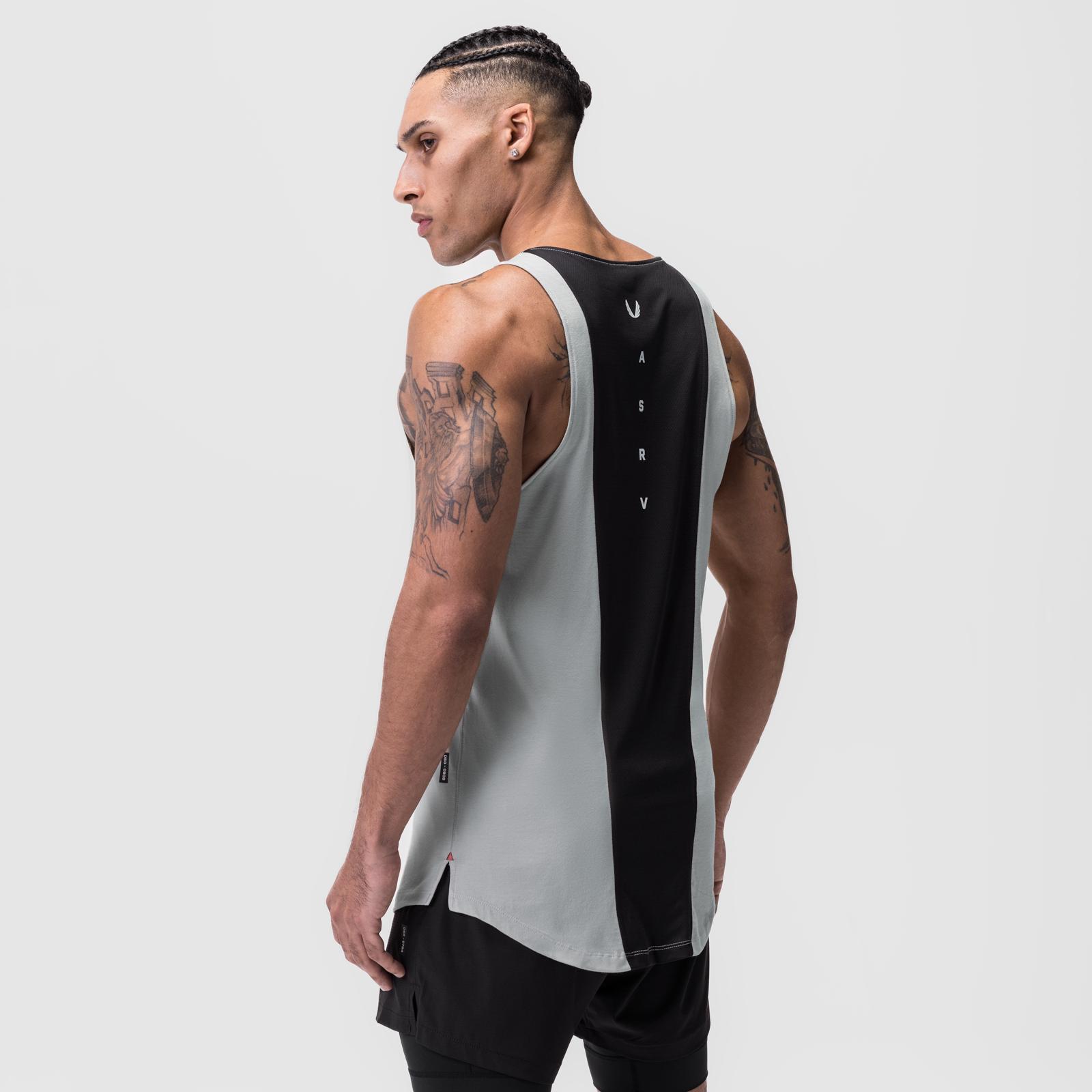 0808. Supima® Vented Tank - Slate Grey Product Image