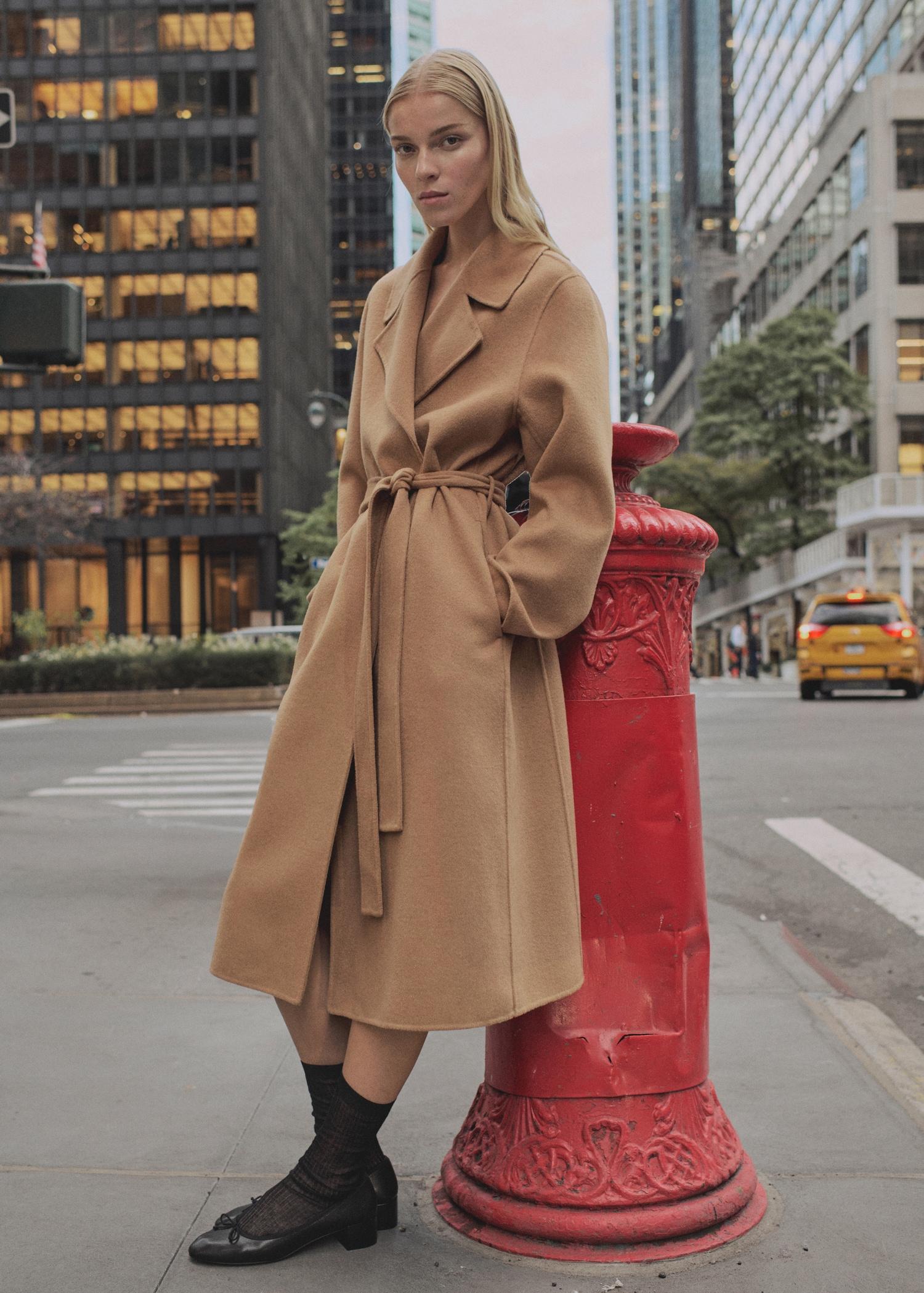 Heeled ballet flats with leather bow - Women | MANGO USA Product Image