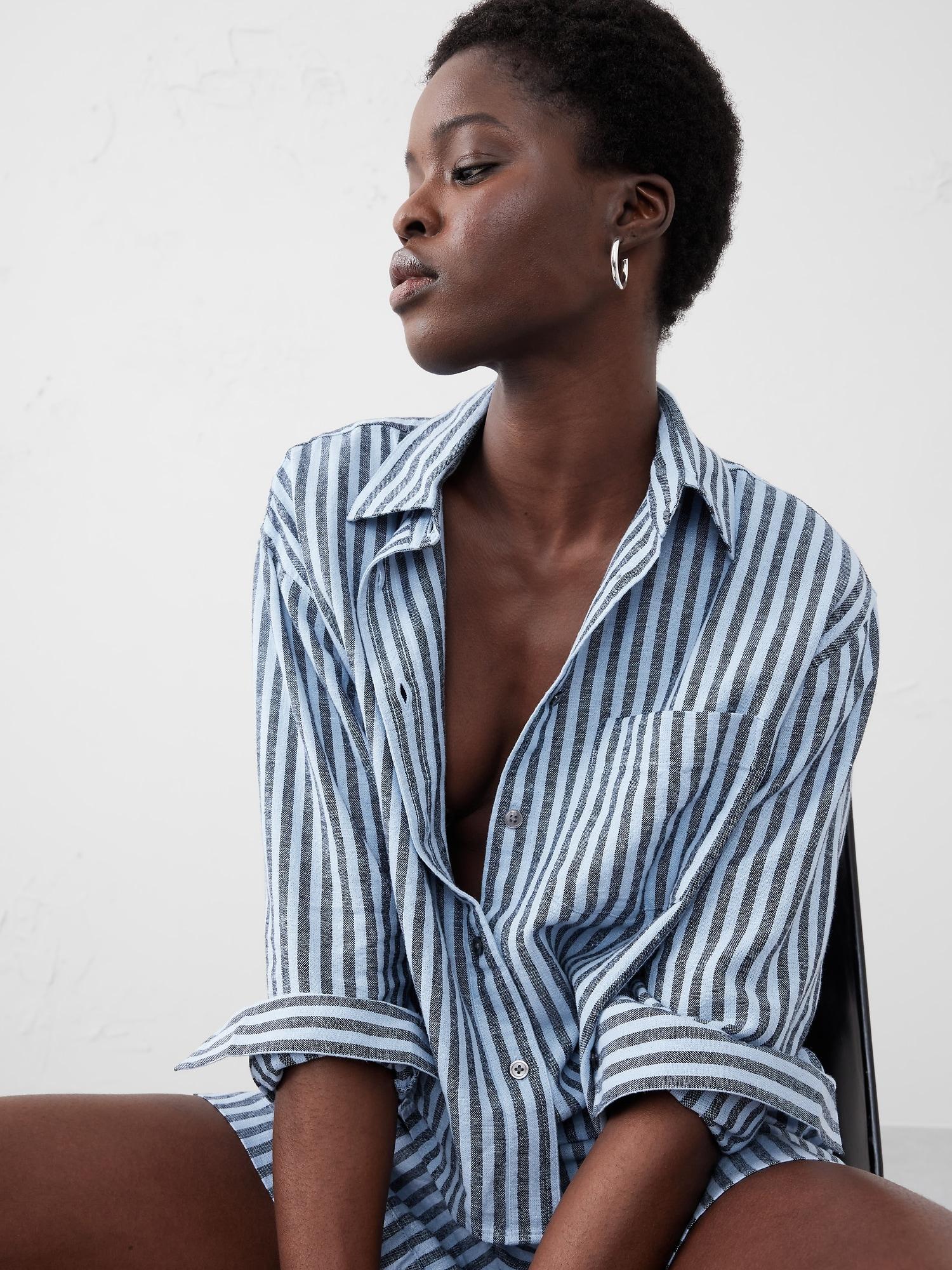 Boxy Button-Down Shirt Product Image