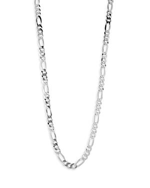 Milanesi And Co Sterling Silver Figaro Chain Necklace 7mm, 22 Product Image