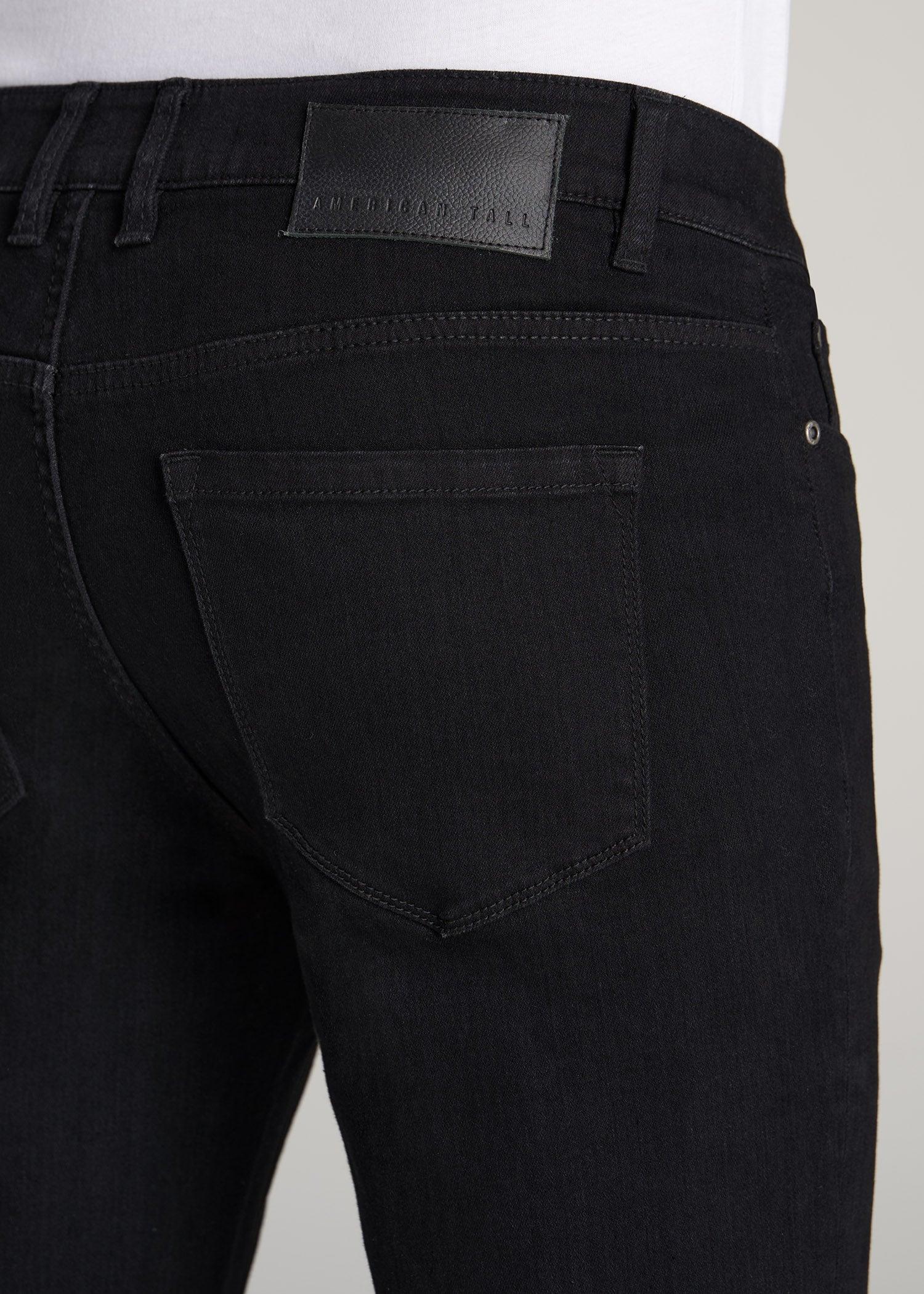 Dylan Slim Fit Jeans for Tall Men in Black Product Image