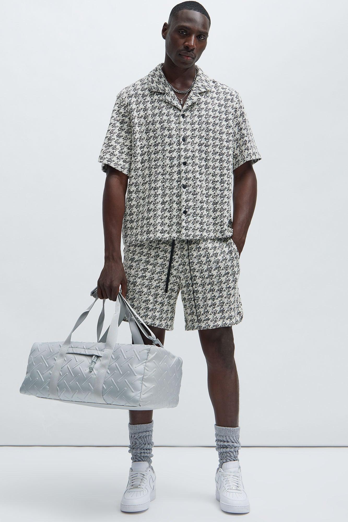 Beck Textured Shirt - Black/White Product Image