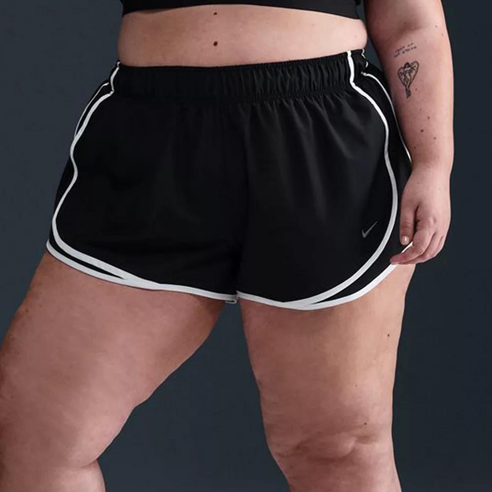 Nike Womens Tempo Dri-FIT Mid-Rise 3 Brief-Lined Running Shorts (Plus Size) | HM6098-010 Product Image