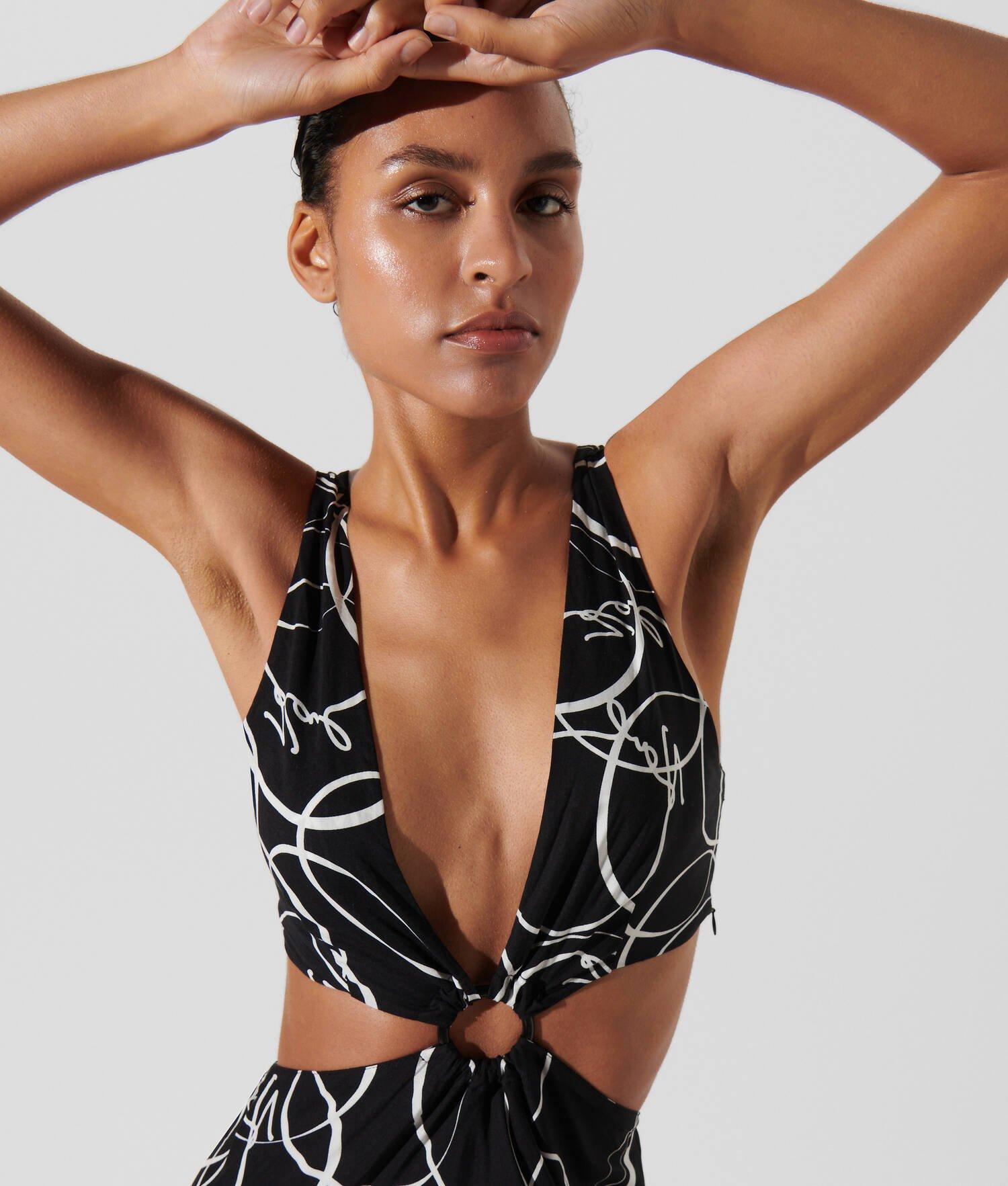 CIRCLE PRINT BEACH MAXI DRESS Product Image