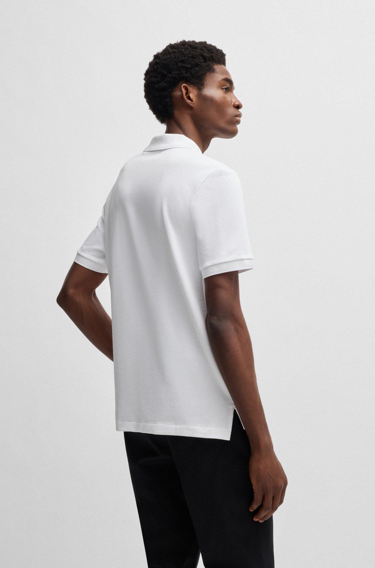 Polo shirt with seersucker structure Product Image