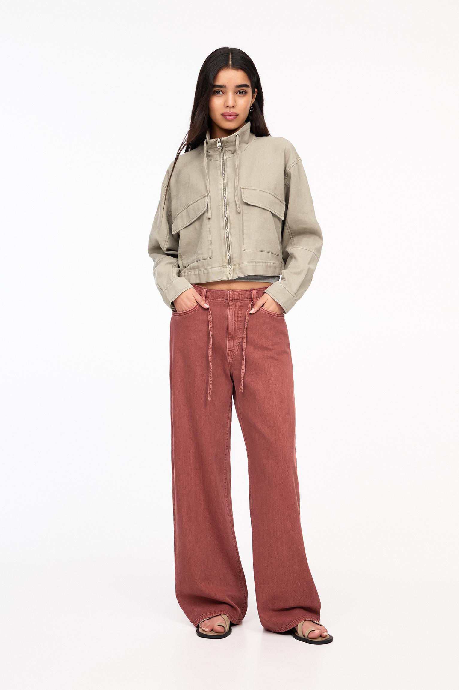 Rustic linen blend jacket Product Image