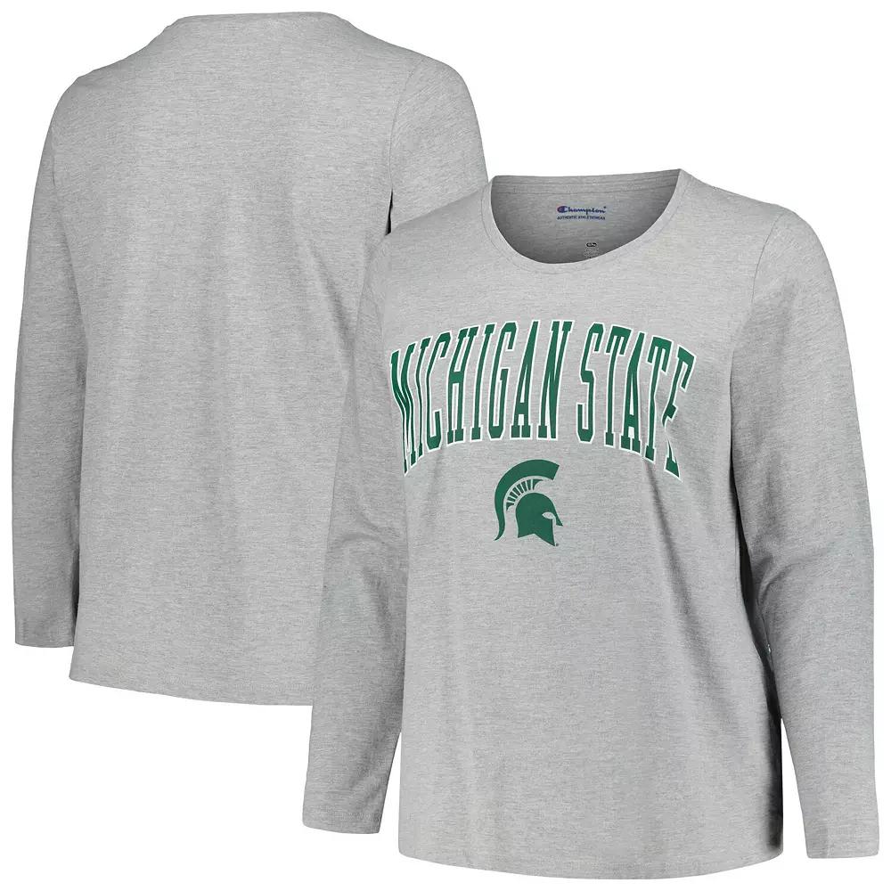 Women's Profile Heather Gray Michigan State Spartans Plus  Product Image