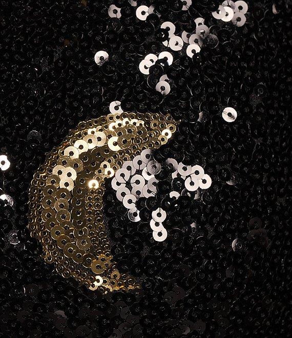 Midnight Doll Long Sleeve Sequin Open Back Bodycon Dress Product Image