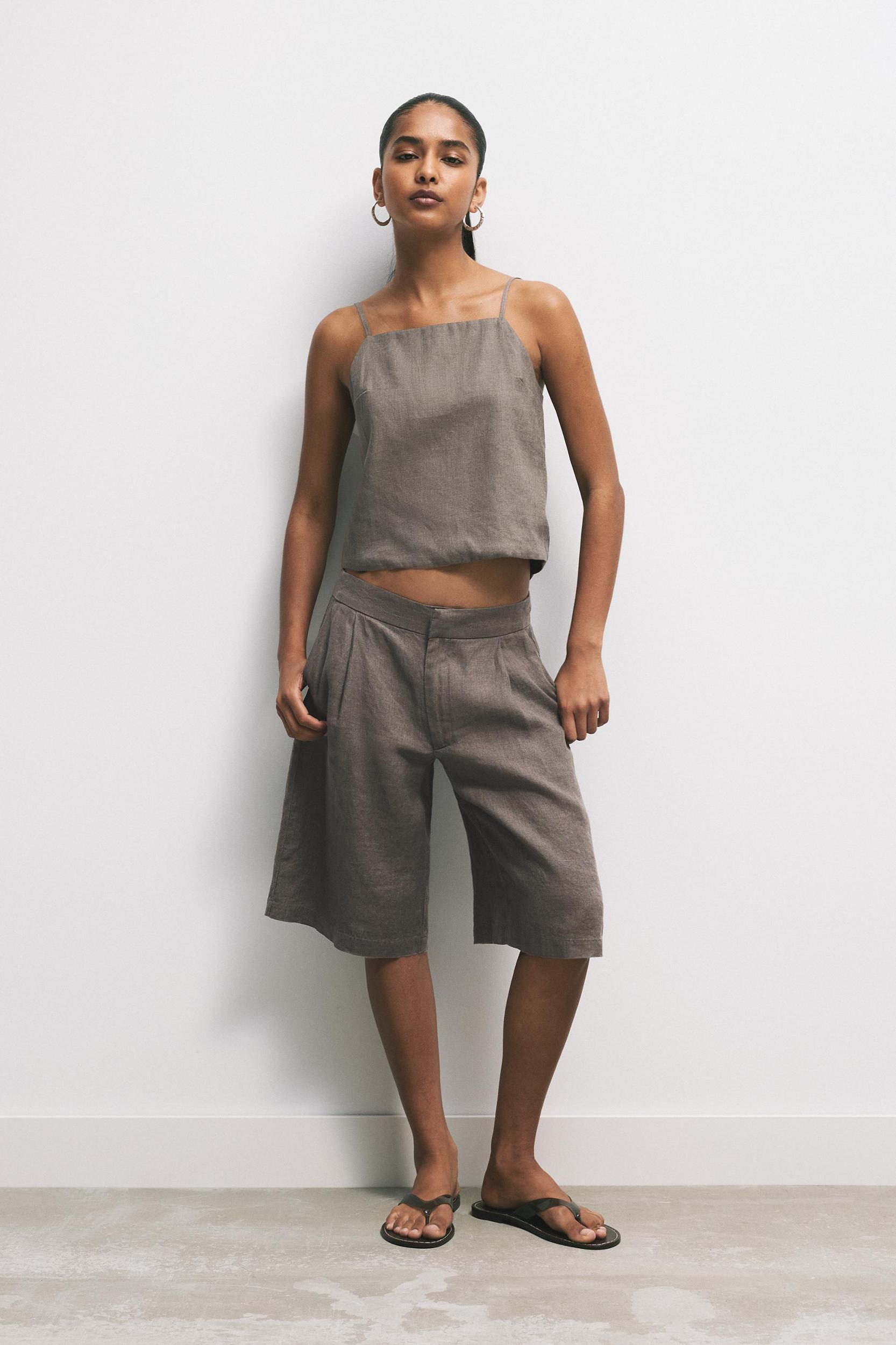 100% linen top Product Image