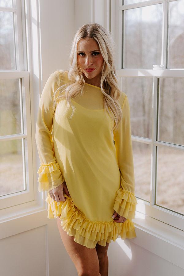 Sunny Views Chiffon Mini Dress Product Image