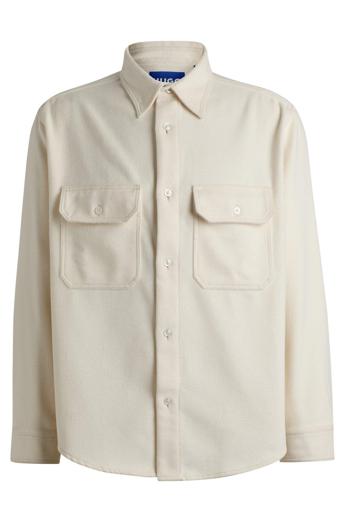 Oversized-fit shirt in brushed flannel Product Image