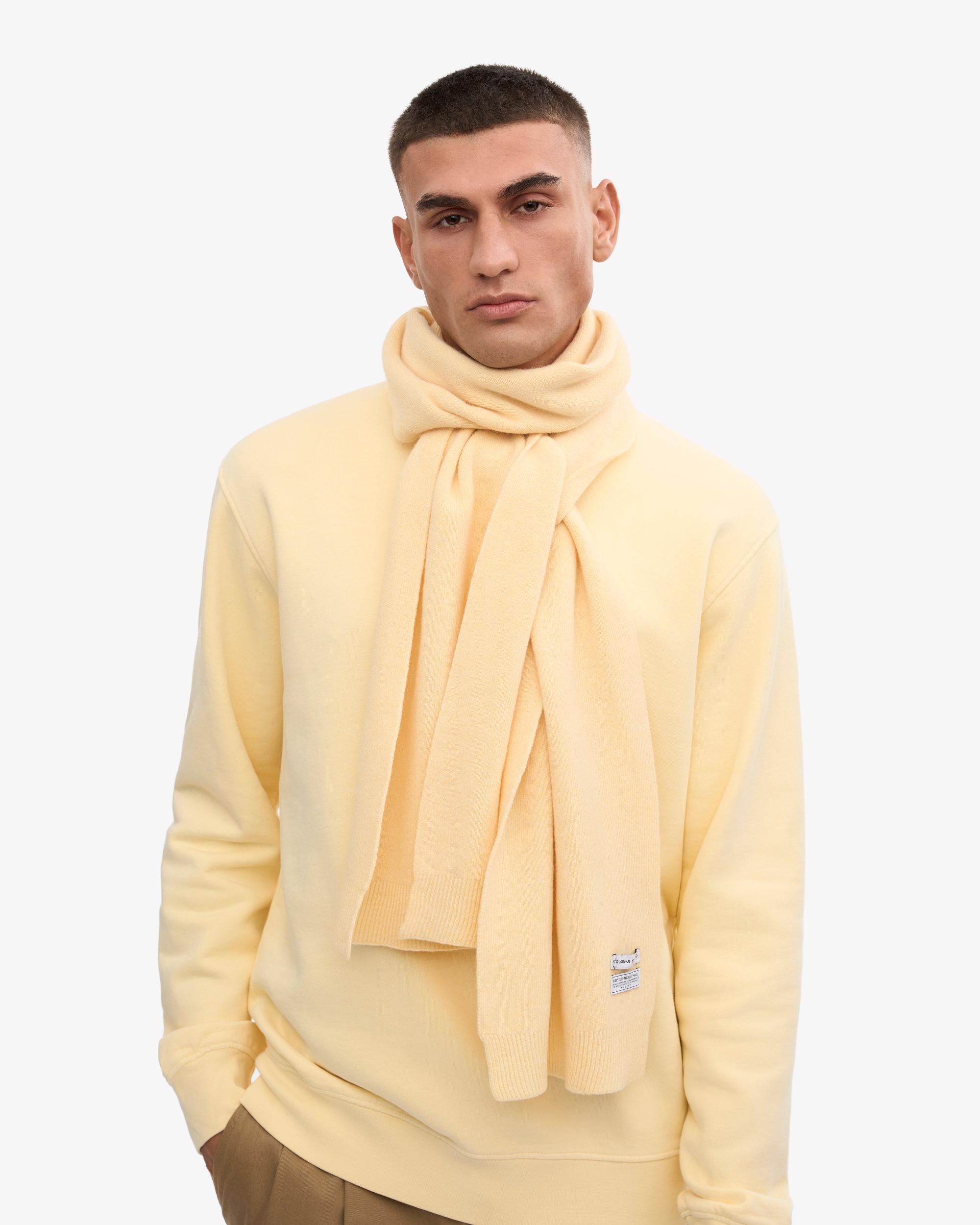 Merino Wool Scarf - Lemon Yellow Product Image