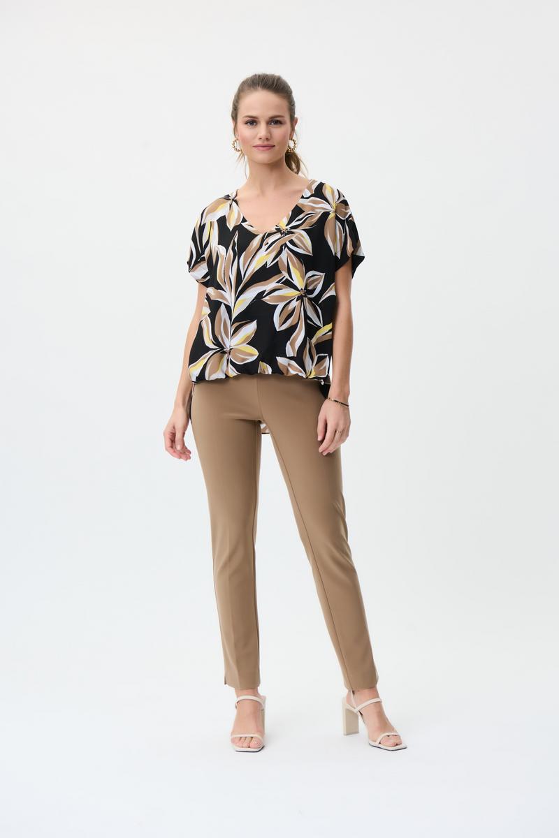 Straight Leg Tab Pant 144092SS - Tiger's Eye Product Image