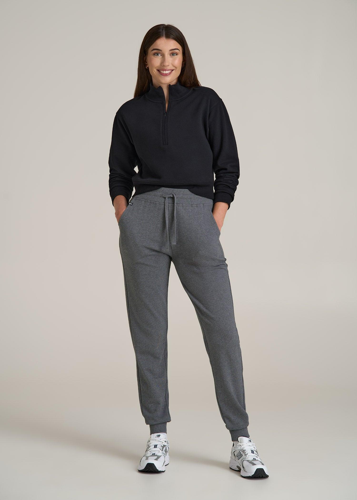 Wearever 2.0 French Terry Joggers for Tall Women in Charcoal Mix Female Product Image