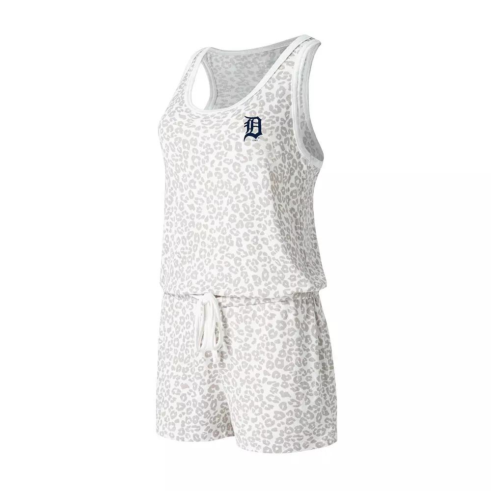 Women's Concepts Sport Cream Detroit Tigers Montana Hacci Knit Romper,  Product Image