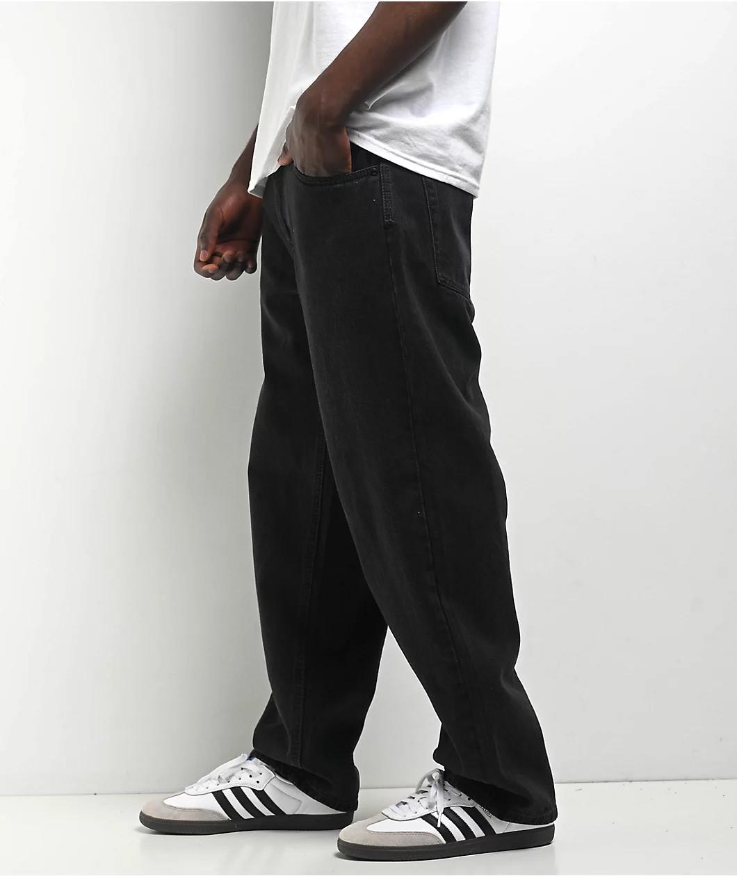 Empyre Loose Fit Black Shmutz Wash Skate Jeans Product Image