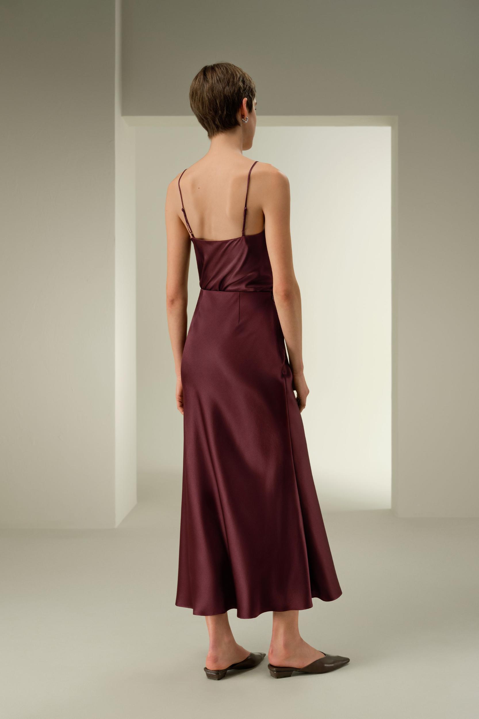 LILYSILK Silk Skirt - Women - Artichoke Mulberry Silk - Eco-Friendly Ankle-Length Skirt 6 Product Image