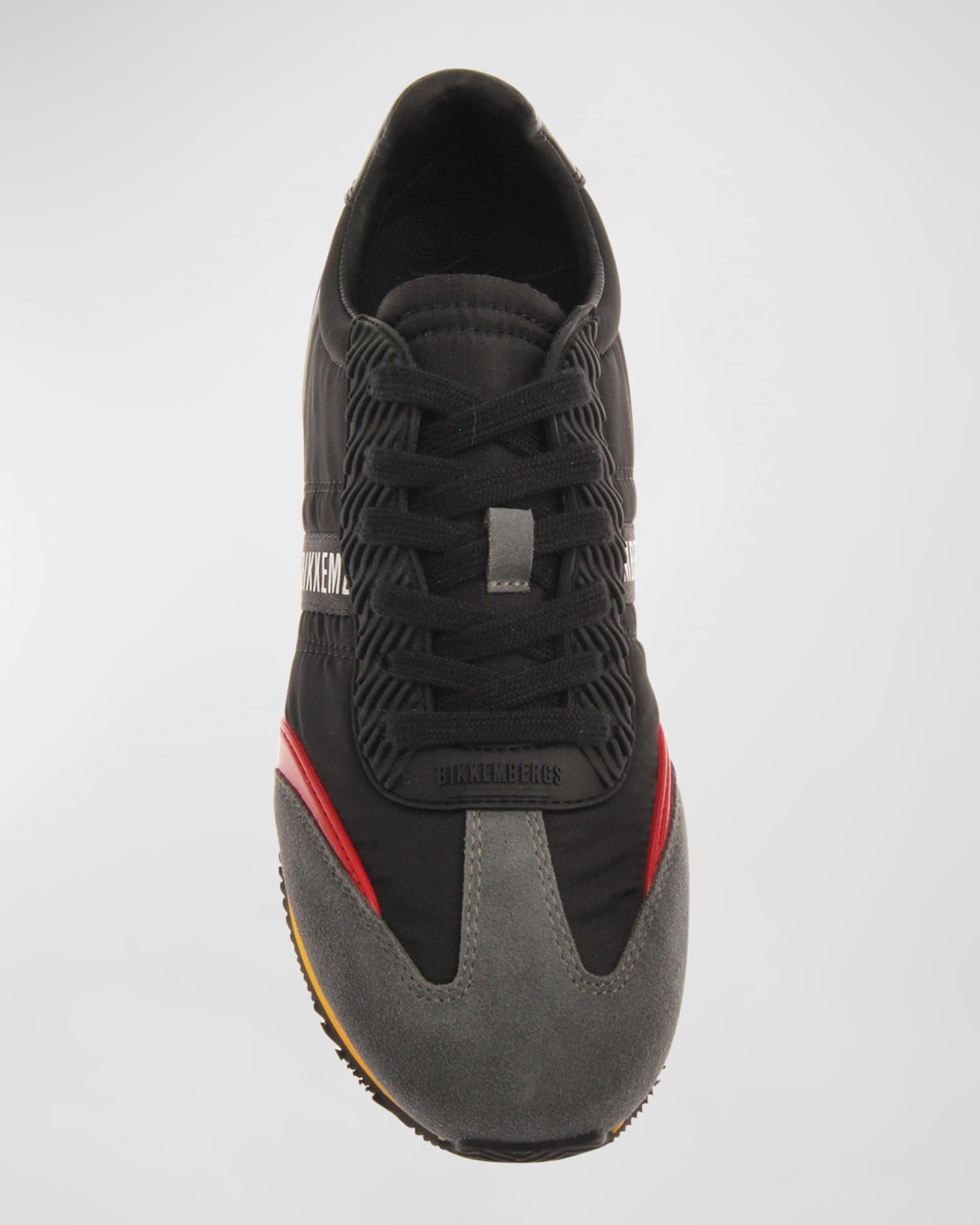 Men's Nylon Logo Low-Top Sneakers Product Image