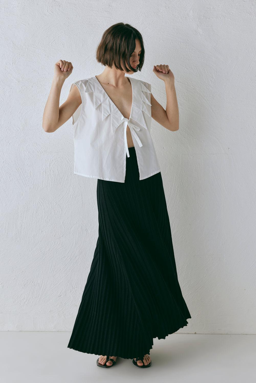 Malou Knit Maxi Skirt Black Product Image