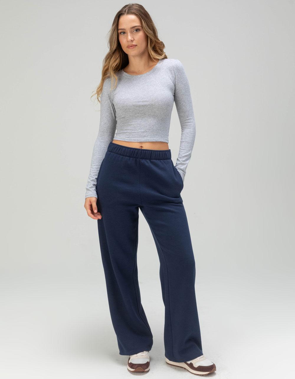 TILLYS Long Sleeve Womens Baby Tee - HEATHER GRAY Product Image