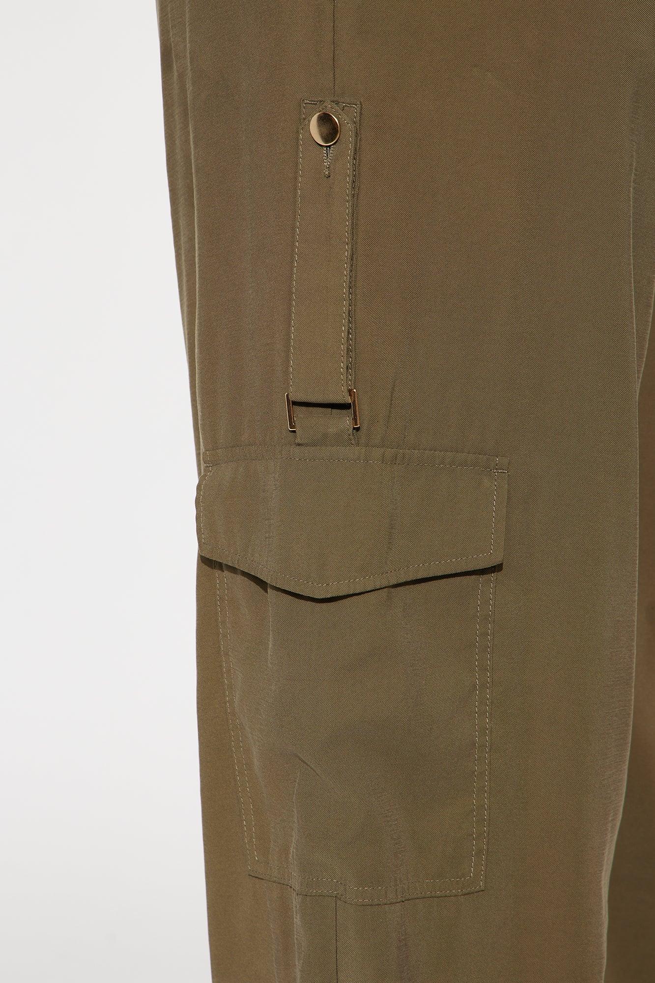 Make You Stay Wide Leg Pant - Olive Product Image