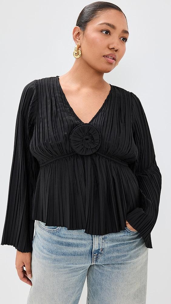 Sea Nomi Solid Rosette Top | Shopbop Product Image