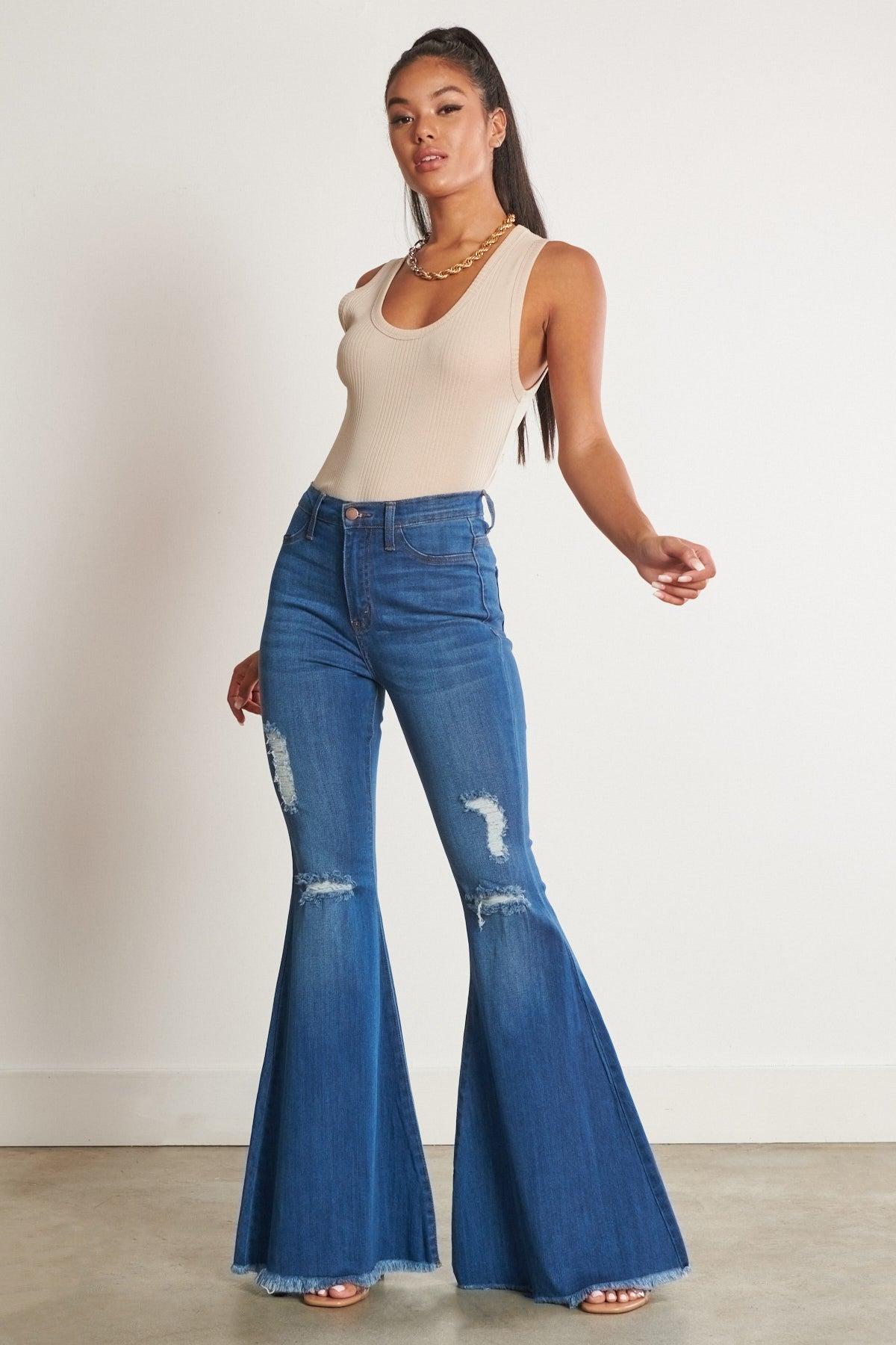 The Lainey Concert Bell Bottom Jeans Product Image