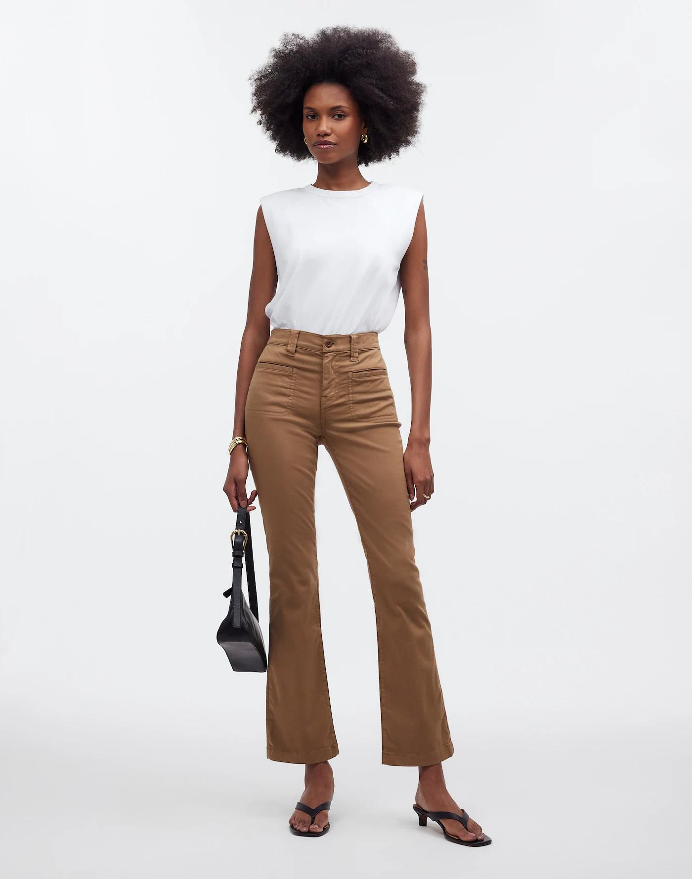 Kick Out Crop Pants in Garment-Dyed Sateen Product Image