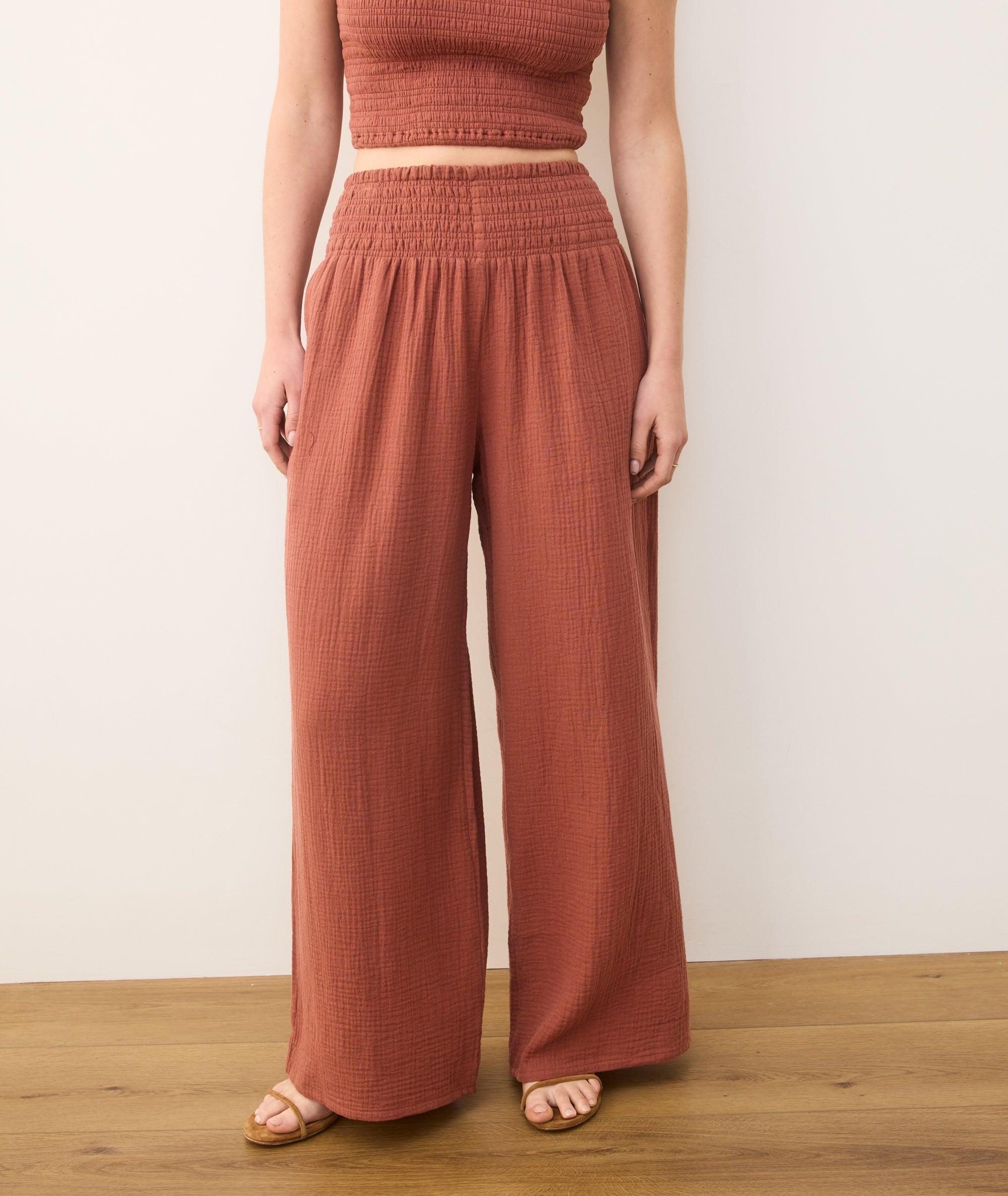 Sophia Double Cloth Palazzo Pant Product Image